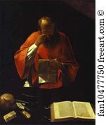 Copy Of A Lost Original Art Print - St. Jerome Reading