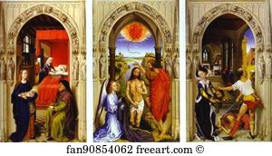 St John Altarpiece Art Print - St. John Altarpiece