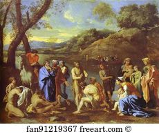 Baptizing Art Print - St. John Baptizing