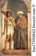 St John The Baptist And St Francis Art Print - St. John The Baptist And St. Francis