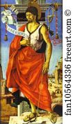1473 Art Print - St. John The Baptist. Side Panel Of The Grifoni Polyptych