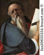 Archangel Art Print - St. John The Evangelist And St. Michael The Archangel. Detail