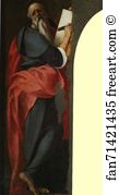 Pontorme Art Print - St. John The Evangelist And St. Michael The Archangel. Detail