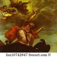 St John The Evangelist On Patmos Art Print - St. John The Evangelist On Patmos