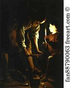 1640s Oil On Canvas Louvre Art Print - St. Joseph, The Carpenter