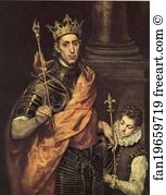 Louis Art Print - St. Louis King Of France With A Page
