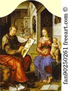 Luke Art Print - St. Luke Painting The Virgin