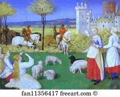 Chevalier Art Print - St. Marguerite. Miniature From The Book Of Hours Of Etienne Chevalier