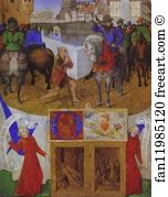 Chevalier Art Print - St. Martin. Miniature From The Book Of Hours Of Etienne Chevalier