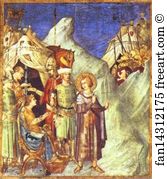 Renounces Art Print - St. Martin Renounces Of Arms