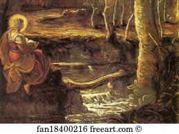 1583 88 Art Print - St. Mary Of Egypt. Detail
