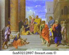 Cures Art Print - St. Peter And St. James Cure The Lame Man