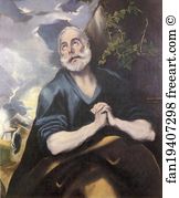 Tearing Art Print - St. Peter In Tears