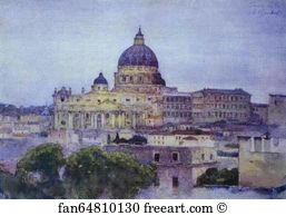 St Peter Art Print - St. Peter's Cathedral In Rome