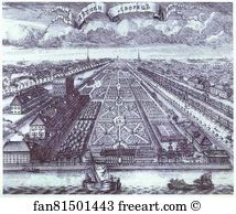 Neva Art Print - St. Petersburg. View Of The Summer Gardens From The Neva River
