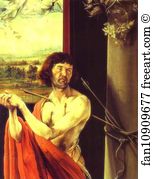 St Sebastian Detail Art Print - St. Sebastian. Detail