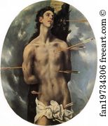 C 1600 Oil On Canvas Private Collection Art Print - St. Sebastian