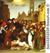 Zenobius Art Print - St. Zenobius Raising A Boy From The Dead
