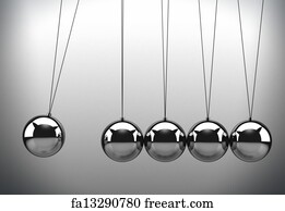 Free art print of Newton's cradle II. Rendition of a Newtown's cradle ...