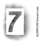 free art print of stencil letters in spray paint freeart