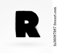 free art print of stencil letters in spray paint freeart