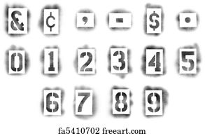 free art print of stencil letters in spray paint freeart