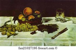 Table Art Print - Still Life: Fruit On A Table