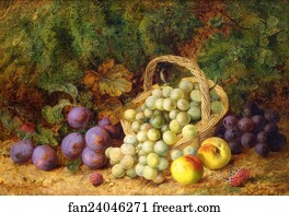  Art Print - Still Life Of Fruit And A Basket