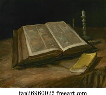 Bible Art Print - Still Life With Bible