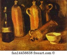 Jug Art Print - Still Life With Four Jugs