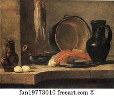 1731 Art Print - Still Life With Herrings