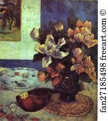 1885 Oil On Canvas Art Print - Still Life With Mandolin