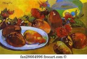 Mango Art Print - Still Life With Mangoes