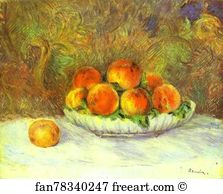 Peaches Art Print - Still Life With Peaches