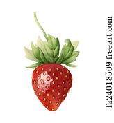 Free art print of Strawberry. Watercolor. Strawberry made with