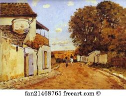 Princesse Art Print - Street In Louveciennes (Rue De La Princesse)