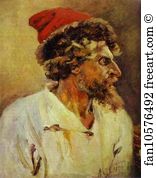 Study Oil On Canvas The Tretyakov Gallery Art Print - Strelets