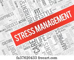 Free art print of Stress Management word cloud background. Stress ...