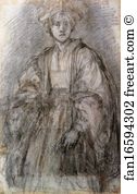 Jacopo Carrucci Art Print - Study For A Portrait Of A Youth