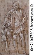 1551 Art Print - Study For Iseppo Da Porto And His Son Adriano