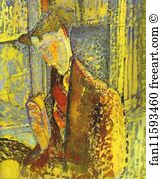 Los Angeles Art Print - Study For Portrait Of Frank Haviland