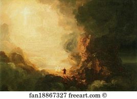 Journey Art Print - Study For The Cross And The World: The Pilgrim Of The Cross At The End Of His Journey