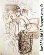 Laundress Art Print - Study For The Laundress