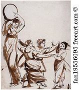 Study For The Levenson Gower Children Art Print - Study For 'the Levenson-Gower Children'