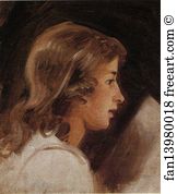 350 Art Print - Study Of A Boy Reading