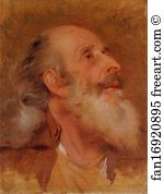 The Captive Art Print - Study Of John Staveley's Head For Wright's Second Version Of "the Captive, From Sterne"