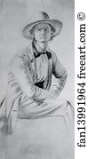 Kansas City Art Print - Study Of Spectator For The Stump Orator