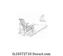 Free Adirondack Chair Art Prints And Wall Artwork Freeart