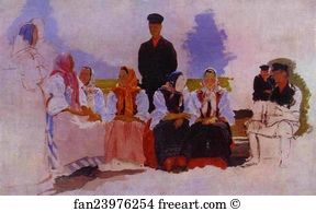 In The Village Art Print - Sunday In The Village