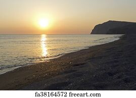 Art Print - Sunset At Skala Eressos